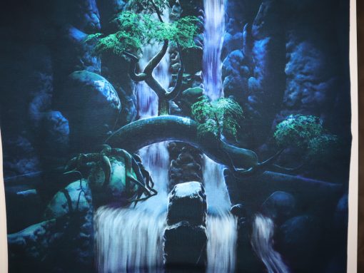 Baumwolljersey Mini-Panel Wasserfall