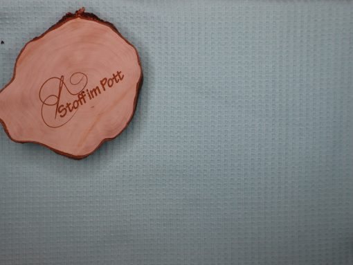 Baumwollwaffeljersey Uni mint