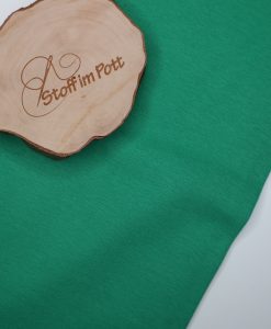 Stoffabschnitt Bündchen froschgrün 1 m x vb