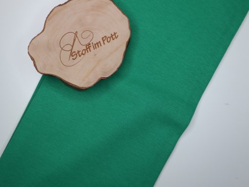 Stoffabschnitt Bündchen froschgrün 1 m x vb