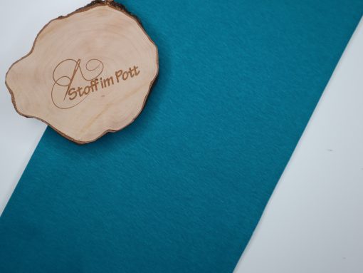Stoffabschnitt Bündchen petrol st 1 m x vb