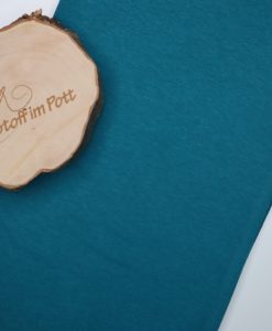 Stoffabschnitt Bündchen dunkleres petrol 1 m x vb