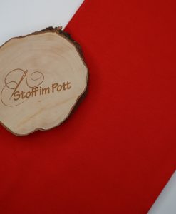 Stoffabschnitt Bündchen rot -st- 1 m x vb
