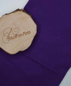 Stoffabschnitt Bündchen lila -st- 1 m x vb
