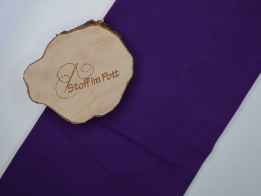Stoffabschnitt Bündchen lila -st- 1 m x vb