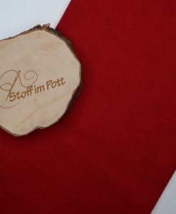 Stoffabschnitt Bündchen dunkelrot -st- 1 m x vb