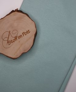 Stoffabschnitt Bündchen helles dusty mint 1 m x vb
