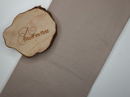 Stoffabschnitt Bündchen beige 1 m x vb