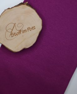 Stoffabschnitt Bündchen violett -st- 1 m x vb