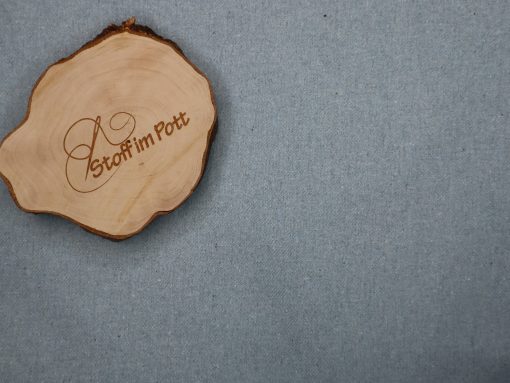 2 m Stoffabschnitt Jeans 100 % recycelter Baumwolle hellblau