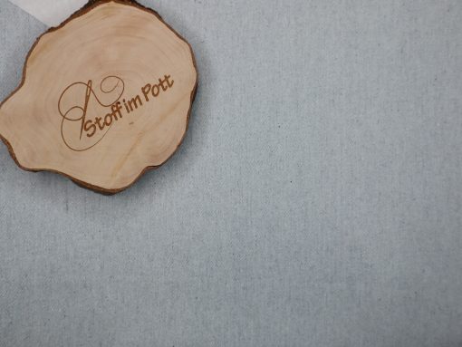2 m Stoffabschnitt Jeans 100 % recycelter Baumwolle wolkengraublau