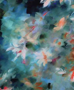Viskosedruck florales Aquarellgemälde
