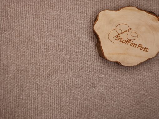 Weicher Strick beige meliert