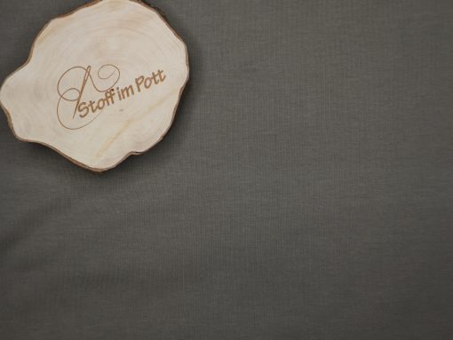 Baumwolljersey Uni taupe