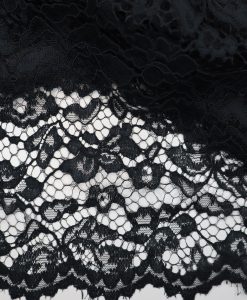 Spitze mit Bogenkante schwarz