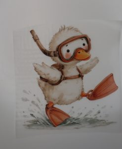 Bügelbild Taucherente  13 x 14 cm