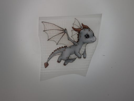 Bügelbild großer Drachen 12 x 11 cm