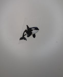 Bügelbild Orka 6 x 5 cm