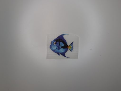 Bügelbild Doktorfisch 7 x 6 cm
