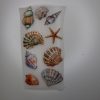 Bügelbild Muscheln zum selbst ausschneiden 20 x 10 cm