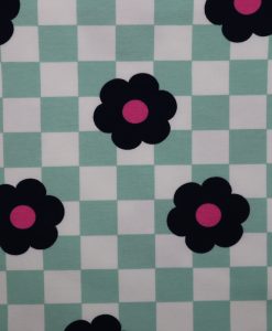 Softsweat Karo mit Blume