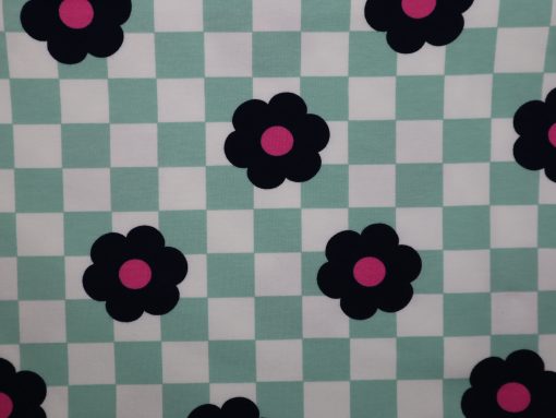 Softsweat Karo mit Blume