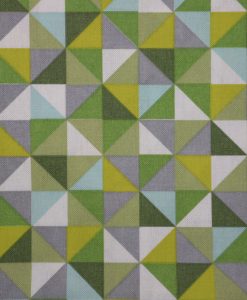Canvas Geo Dreiecke grün