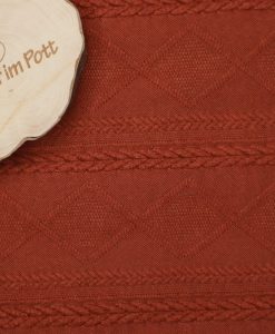 Weicher Strick mit gestricktem Muster fuchs
