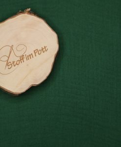 Stoffabschnitt Musselin uni grün 1,5 m x vb