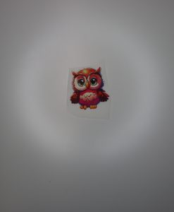 Bügelbild Anime Eule 6 x 6 cm