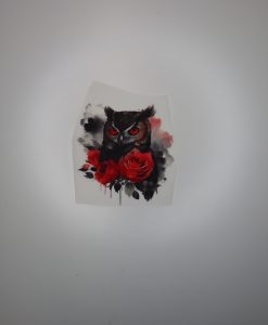 Bügelbild Grusel Uhu 10 x 10 cm