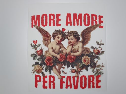 Bügelbild XL More Amore 25 x 22 cm
