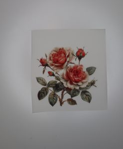 Bügelbild Vintage Rosen 11 x 11 cm