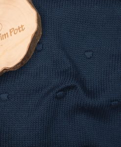 Baumwollstrick mit Dots navy