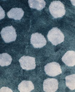 Wellnessfleece Dots blau