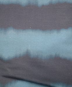 French Terry Digitaldruck breite blaue unregelmäßige Streifen Ton in Ton
