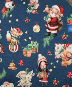 Baumwolljersey Digitaldruck Weihnachten