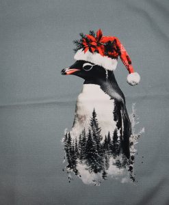 Eigenproduktion Heavy Canvas Panel 41 x 41 cm Weihnachtspinguin