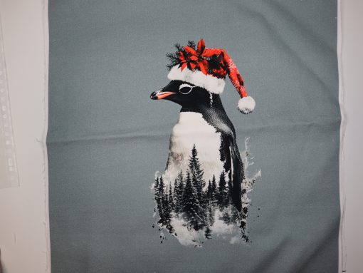 Eigenproduktion Heavy Canvas Panel 41 x 41 cm Weihnachtspinguin