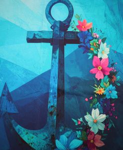 Baumwolljersey Eigenproduktion Panel Anker