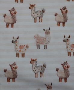 Baumwolljersey Digitaldruck Lama