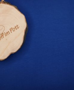 French Terry uni royalblau