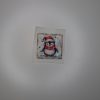 Bügelbild Weihnachtsbriefmarke Pinguin ca. 7 x7 cm