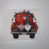 Bügelbild Weihnachtswichtel auf Truck 14 x 15 cm