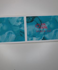 Eigenproduktion Kunstlederpanel Mini Lebe, Liebe, leck mich am Arsch für z.b. Schlüsseletui fertige Größe 7x10 cm