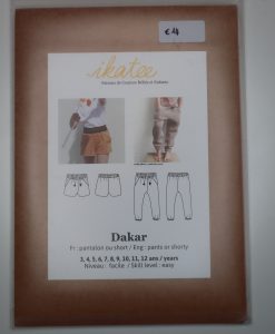 Schnittmuster Ikatee Shorts oder Hose Größe 98-152