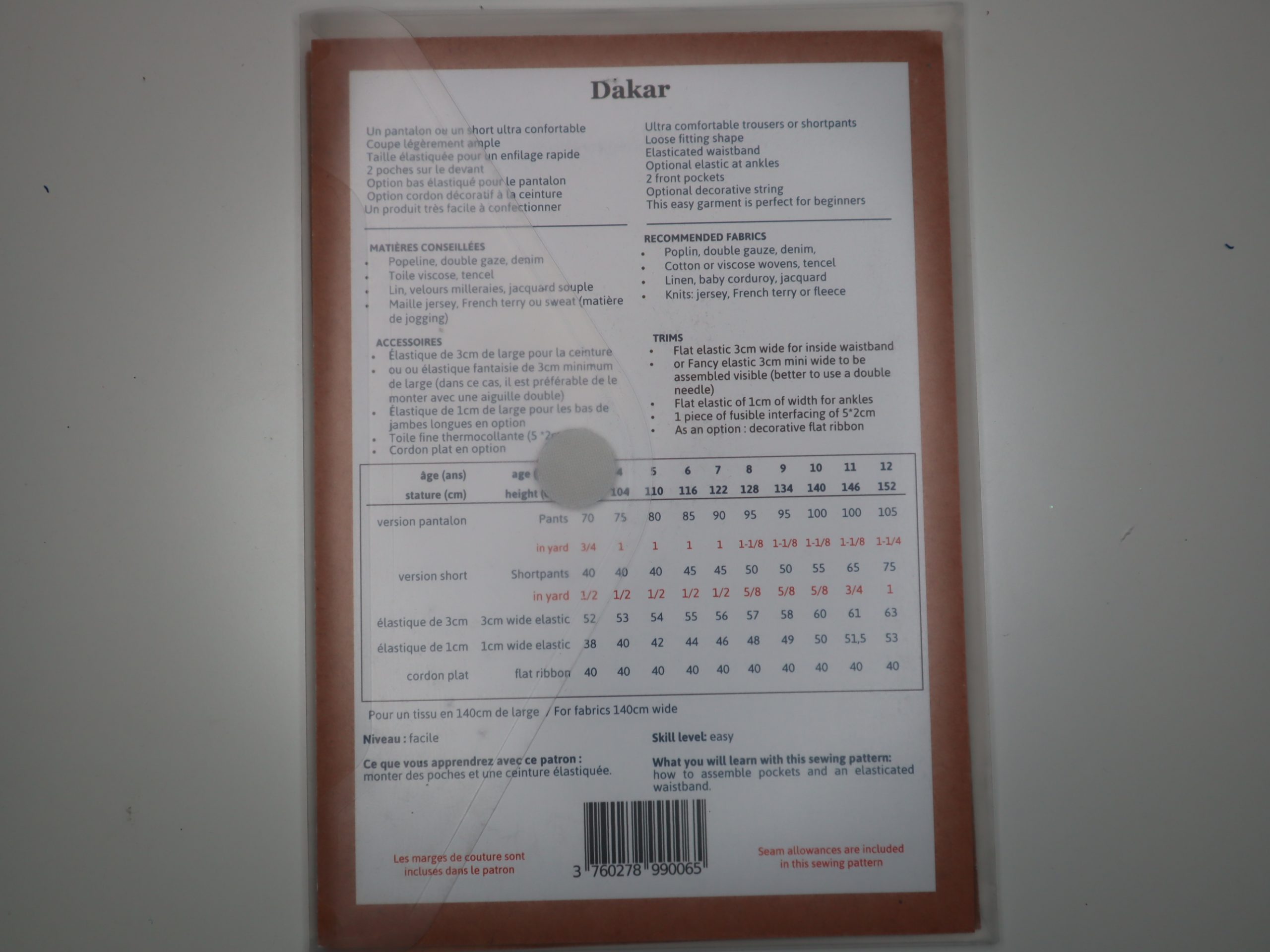 Schnittmuster Ikatee Shorts oder Hose Größe 98-152 – Bild 2