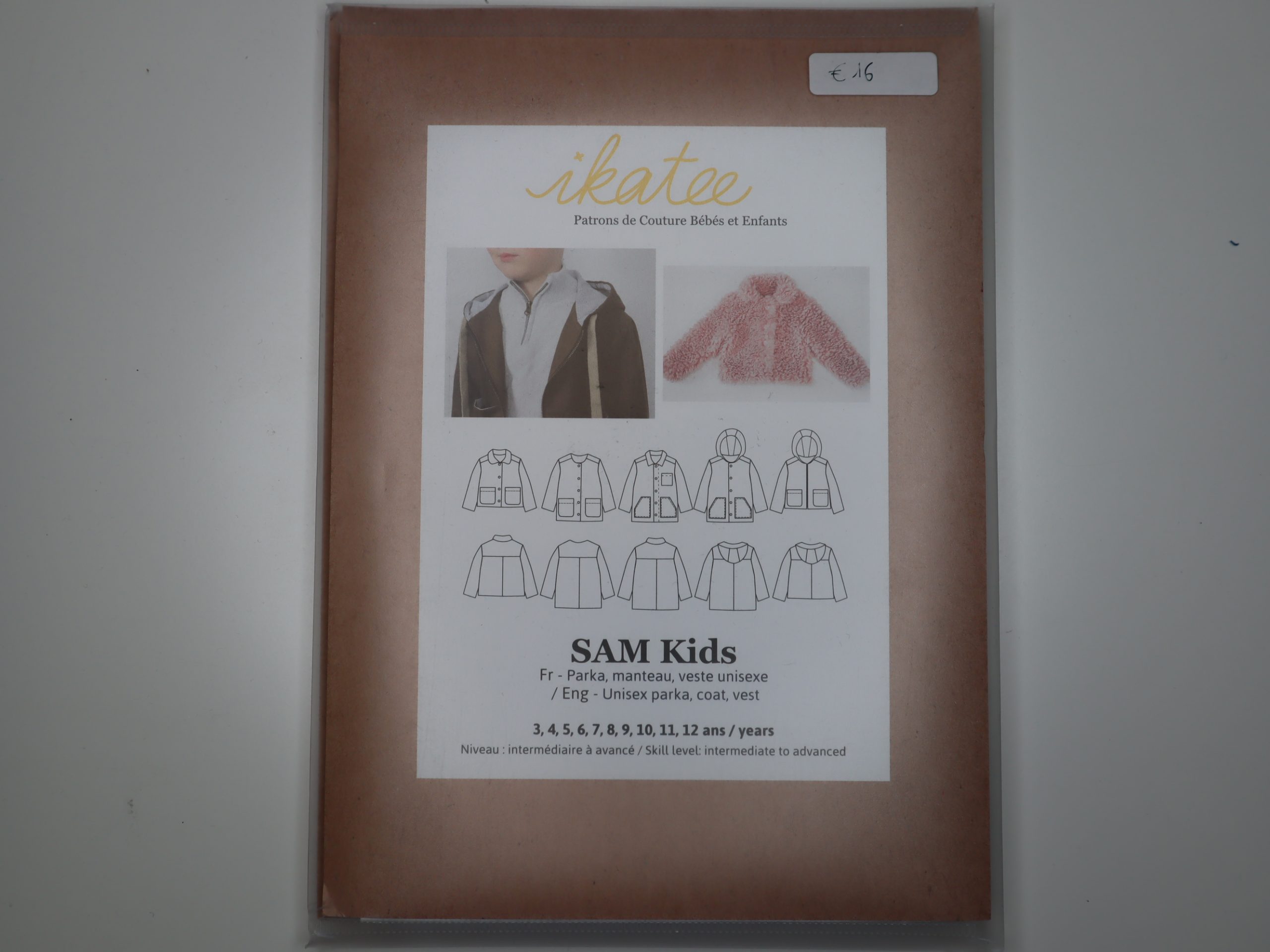 Schnittmuster Jake Sam Kids Mantel/Parka/Jacke Größe 98-152