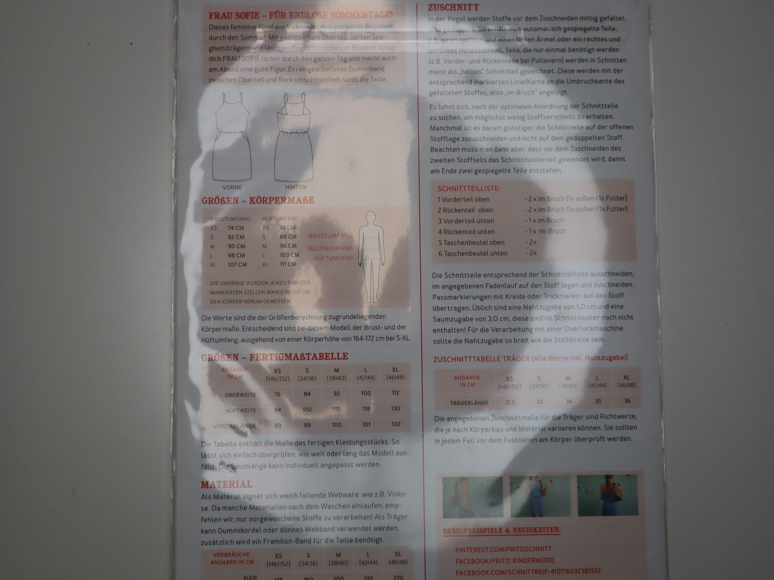Schnittmuster Studio Schnittreif Frau Sofie Sommerkleid mit Spaghettiträgern XS-XXL – Bild 2