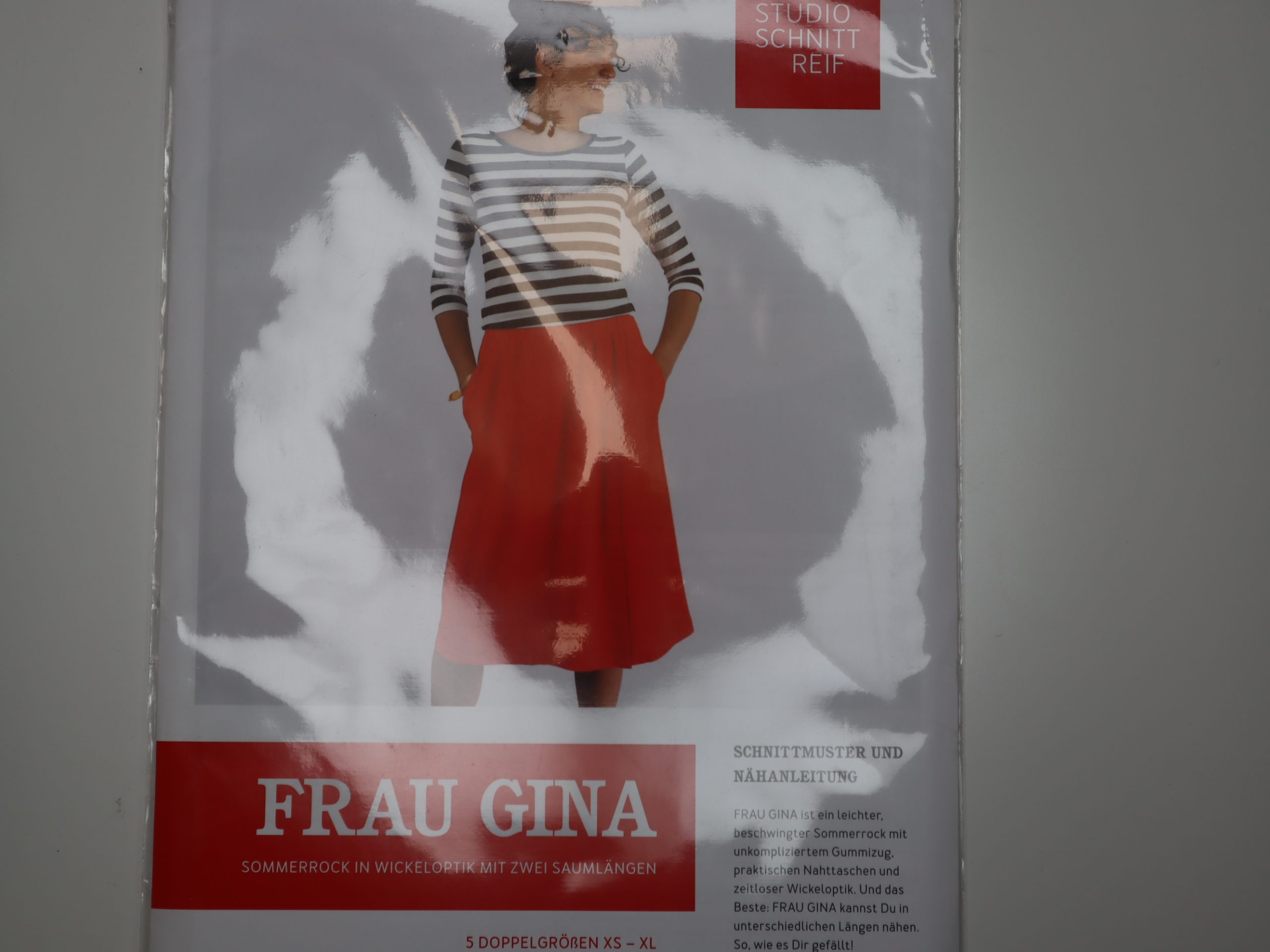 Schnittmuster Studio Schnittreif Frau Gina Sommerrock in Wickeloptik XS-XL